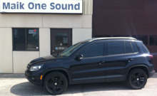 2011 Volkswagen Tiguan with professional window tint in North Bay